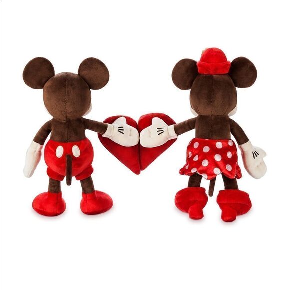 Disney Mickey & Minnie Valentines plush figures NWT - Picture 3 of 4